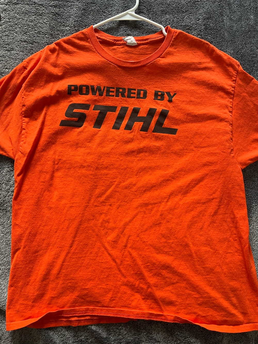 Hanes Men’s Orange Powered by STIHL Short Sleeve Tee